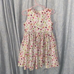 3️⃣ 3/$20 Little girl handmade size 4 pleated dress Ladybugs/ caterpillars New